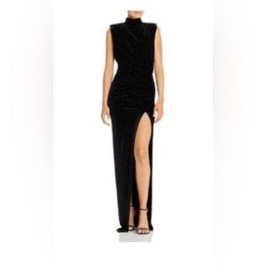 Ronny Kobo Velvet maxi dress